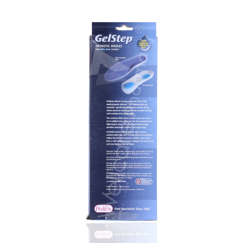 Pedifix Gelstep Full Length Replacement Insoles Large - Image 3