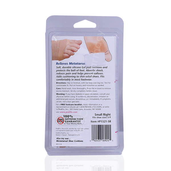 Pedifix P1321 Visco Gel Silicone Thin For Foot Cushion Right Small - Image 3