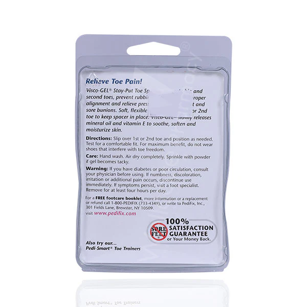 Pedifix P27 Visco Gel Stay Put Toe Spacer Large - Image 3