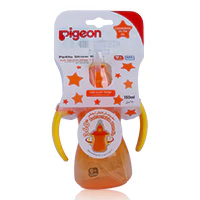 Pigeon Petite Straw Bottle Orange 150ml - Image 2