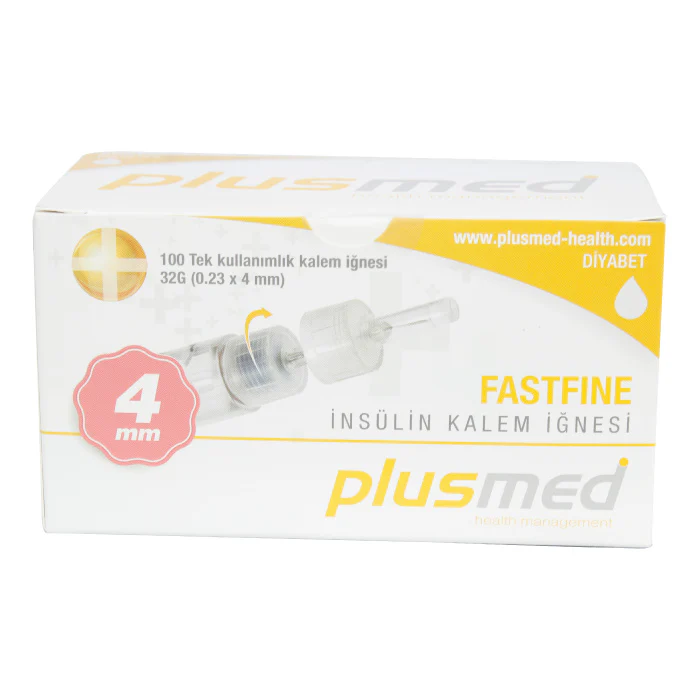 Plusmed Fastfine Insulin Pen Needles 4mm 32g 100'S - Image 2