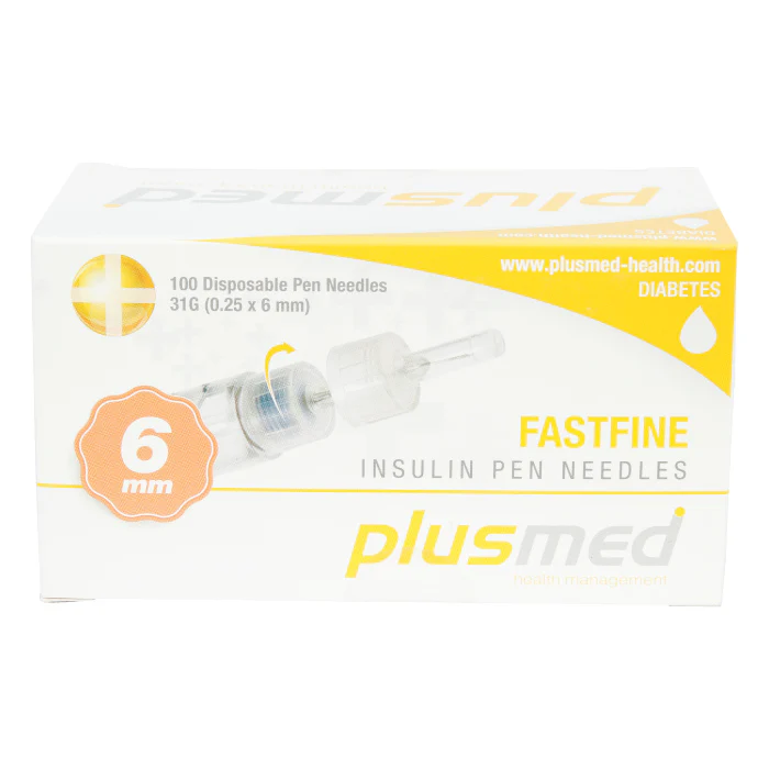 Plusmed Fastfine Insulin Pen Needles 6mm 31g 100'S