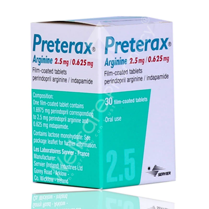Preterax 2.5/0.625mg Tablets 30'S