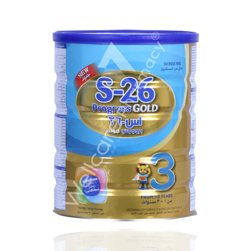 S-26 No3 Progress Gold 1to 3y Milk Powder 900g
