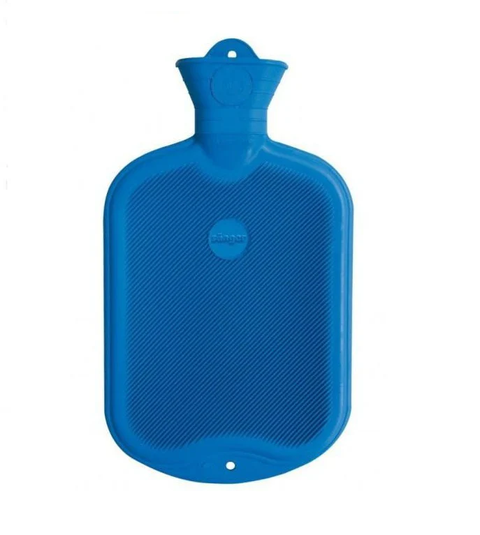 Sanger Hot Water Bag One Side Ribbed Lig-Blue