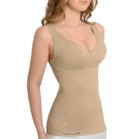 SANKOM FUNCTIONAL PATENT VEST WITH BRA BEIGE COLOR LARGE AND EXTRA LARGE - Image 2