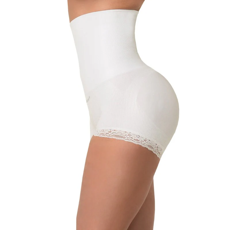 SANKOM PEARL FIBERS LUXURY SHORT SHAPER WOMEN WHITE XXL
