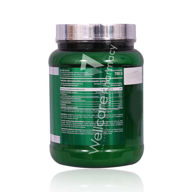Scitec Nutrition Whey Isolate Chocolate Hazelnut Flavor 700gm - Image 3