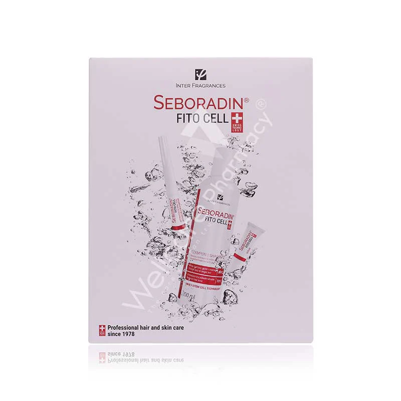 Seboradin Fitocell Gift Set-Serum 15x6g+eyebrow&Eyelash Activator 6ml+shampoo 200ml