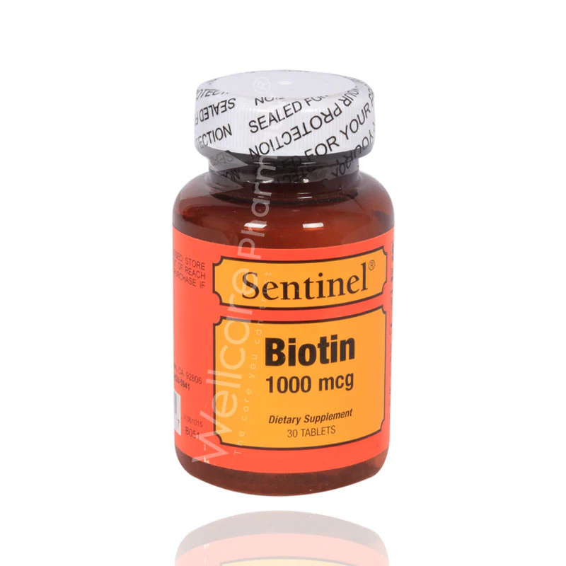 Sentinel Biotin 1000mcg Tablets 30'S