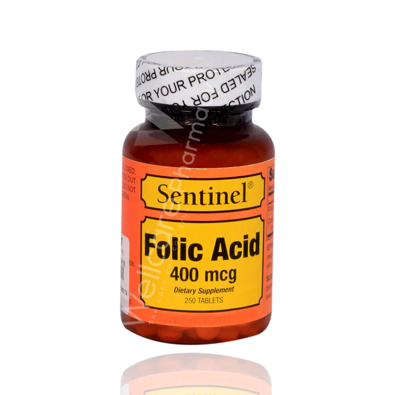 Sentinel Folic Acid 400mcg Tablets 250'S