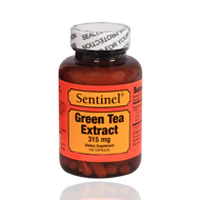 Sentinel Green Tea Extract 315mg Capsules 100'S - Image 2