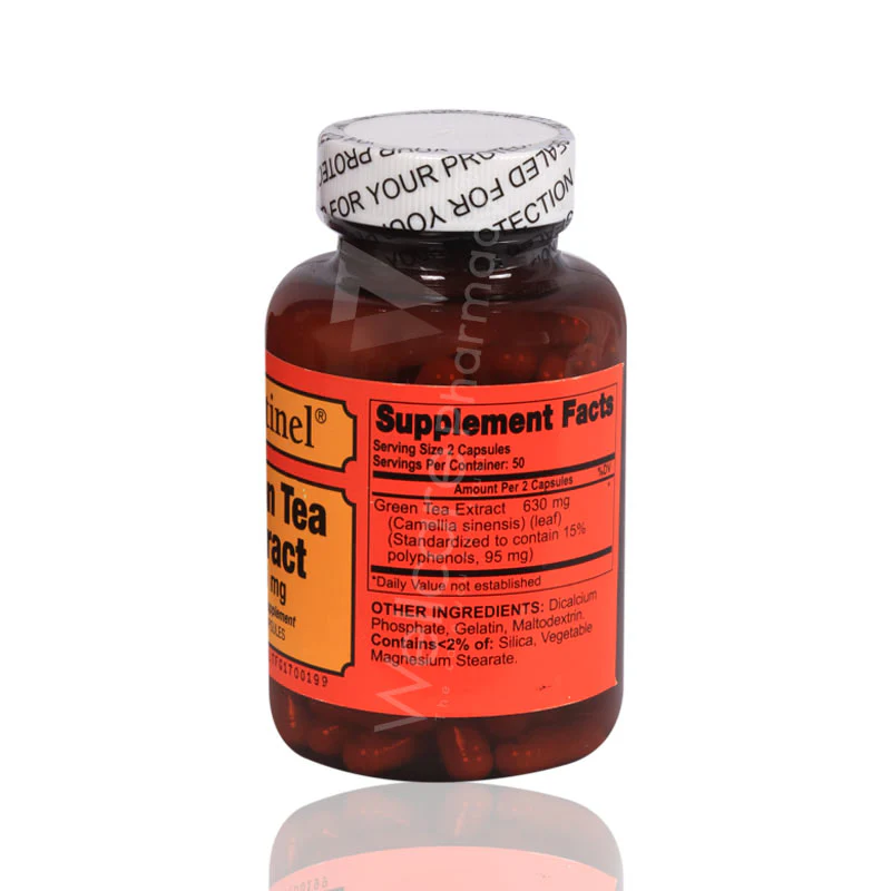 Sentinel Green Tea Extract 315mg Capsules 100'S - Image 3