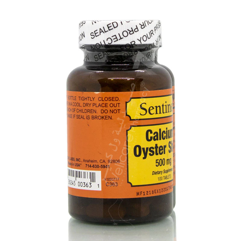Sentinel Oyster Shell Calcium 500mg And D Tablets 100'S - Image 3