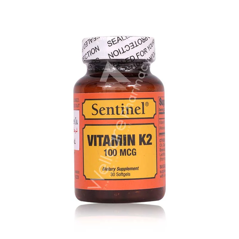 Sentinel Vitamin K2 100mcg Softgels 30'S - Image 3