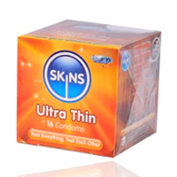 Skins Cube Ultra Thin Lubricated Condoms 16'S - Image 3