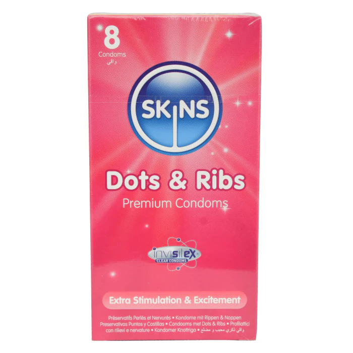 Skins Dots & Ribs Condoms 8'S