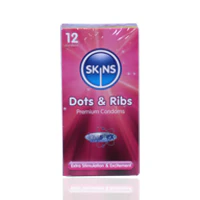 Skins Dots & Ribs Premium Condoms 12'S - Image 2
