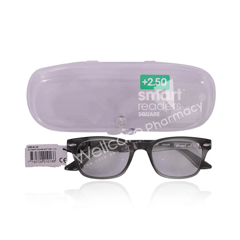 Smart Square +2.50 Matt-Grey
