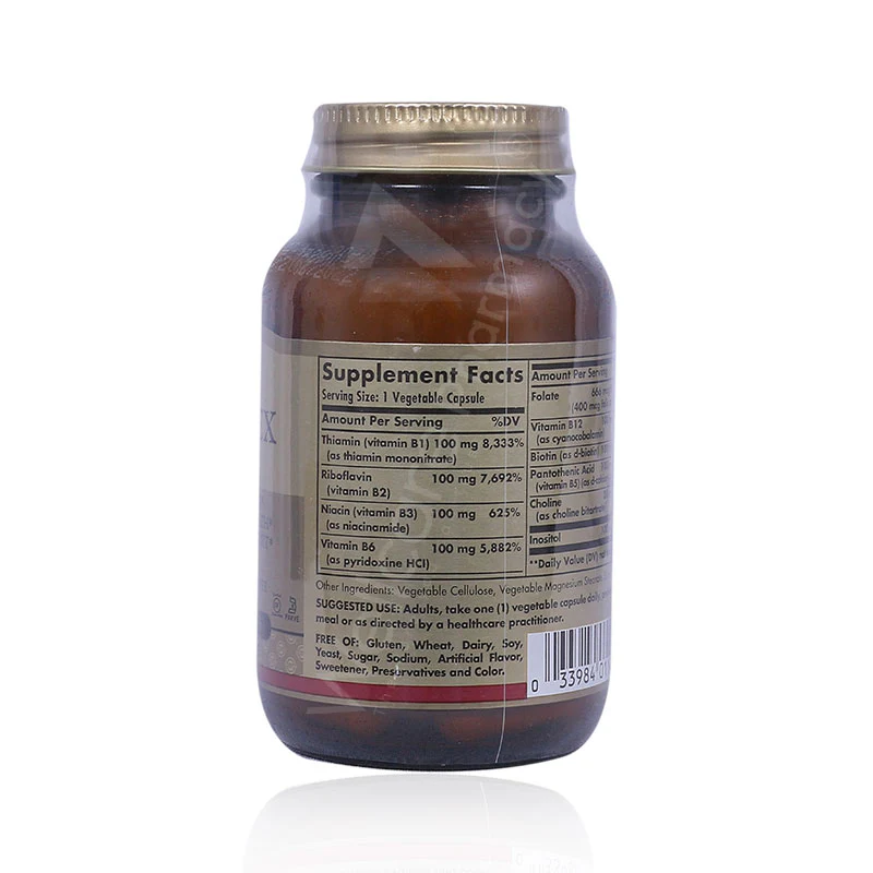 Solgar Formula B-Complex 100mg Capsule 50'S - Image 3