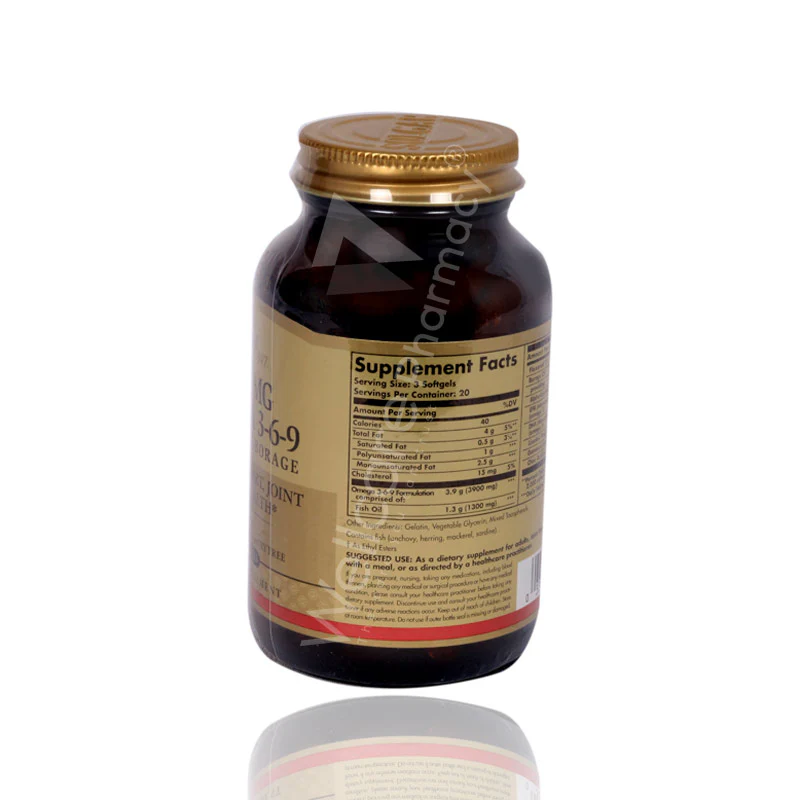 Solgar Omega 3-6-9 1300mg Capsules 60'S - Image 3