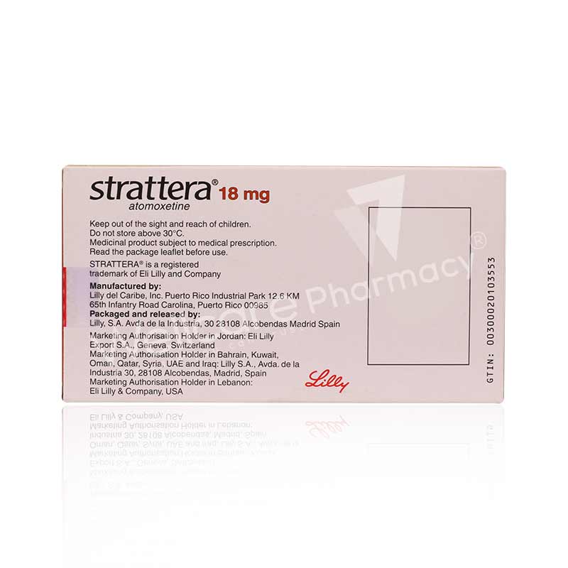 Strattera 18mg Tablet  28'S - Image 3