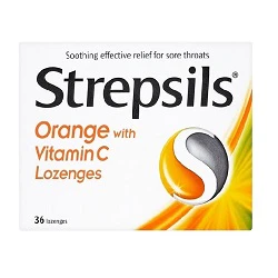 Strepsils Orange With Vitamin C Lozenges 36'S - Image 2
