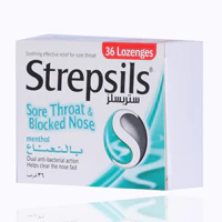 Strepsils Sore Throat & Blocked Nose Lozenges Menthol 36'S - Image 2