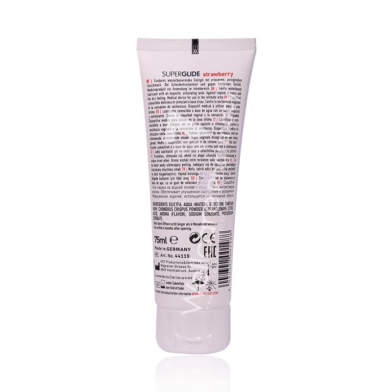 Superglide Edible Waterbased Lubricant Strawberry 75ml - Image 3