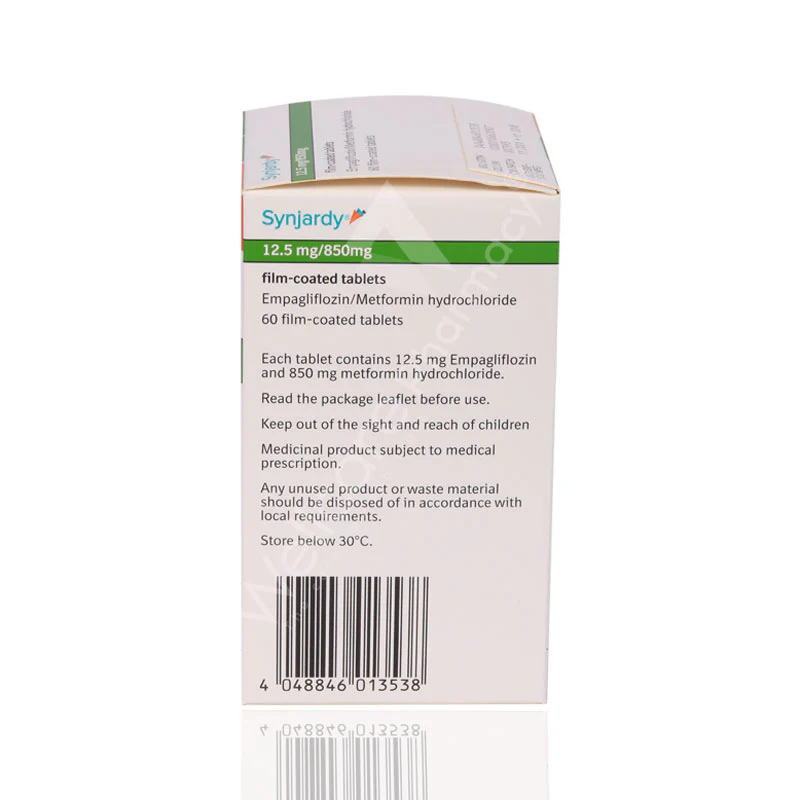 Synjardy 12.5mg/850mg Tablets 60'S - Image 3
