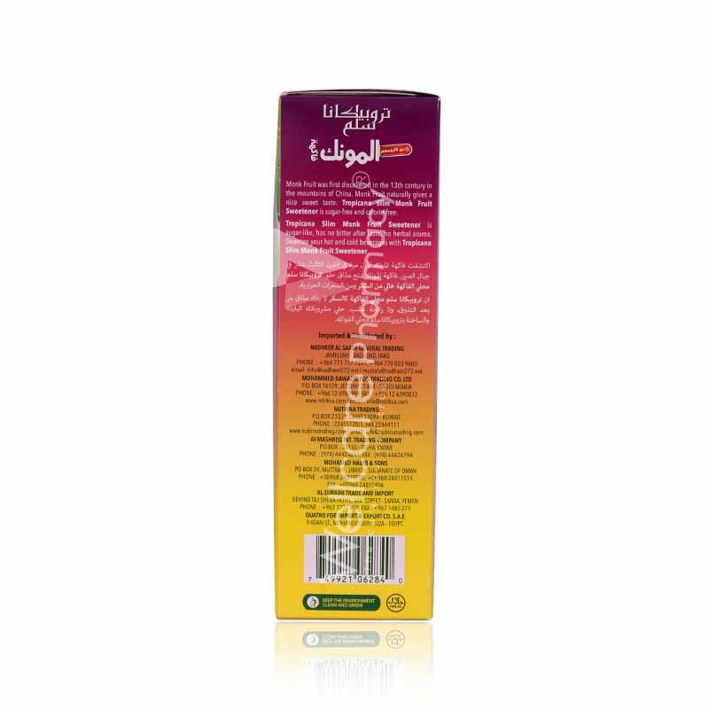 Tropicana Slim Monk Fruit With Chromium Sachets 100'S - Image 3