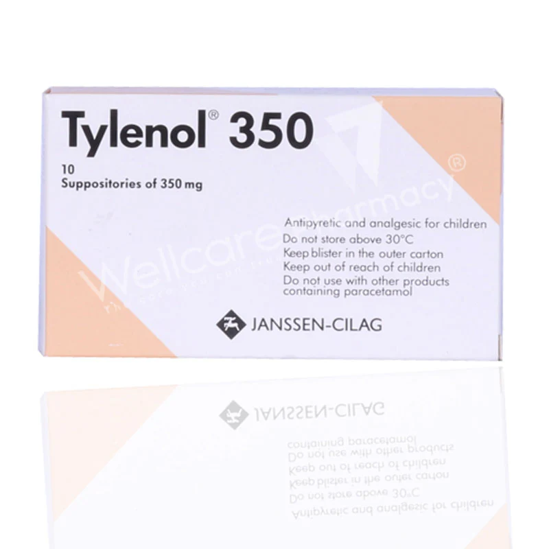 Tylenol 350mg Suppositories 10'S
