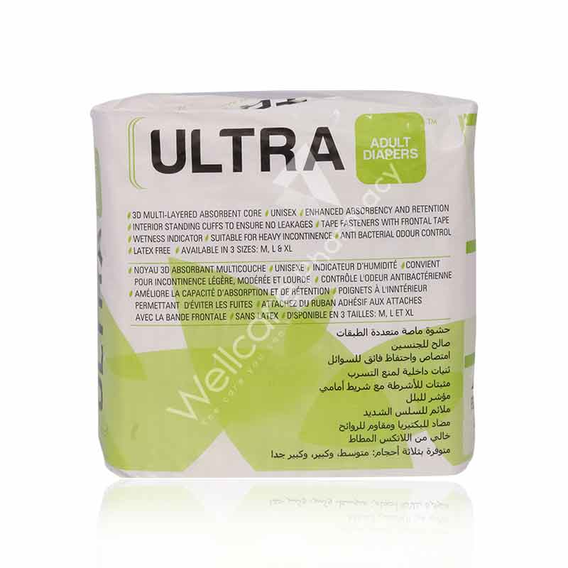 Ultra Adult Diapers Medium 71-112cm 10'S - Image 3