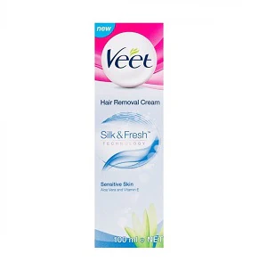 Veet Silky Fresh Hair Removal Cream Shea Butter Dry Skin 100g - Image 2