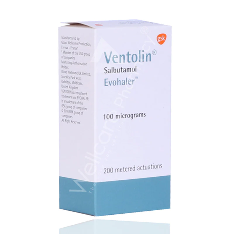 Ventolin Evohaler 100mcg/200 Metered Actuations