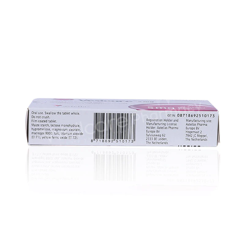 Vesicare 5mg Tablets 30'S - Image 3