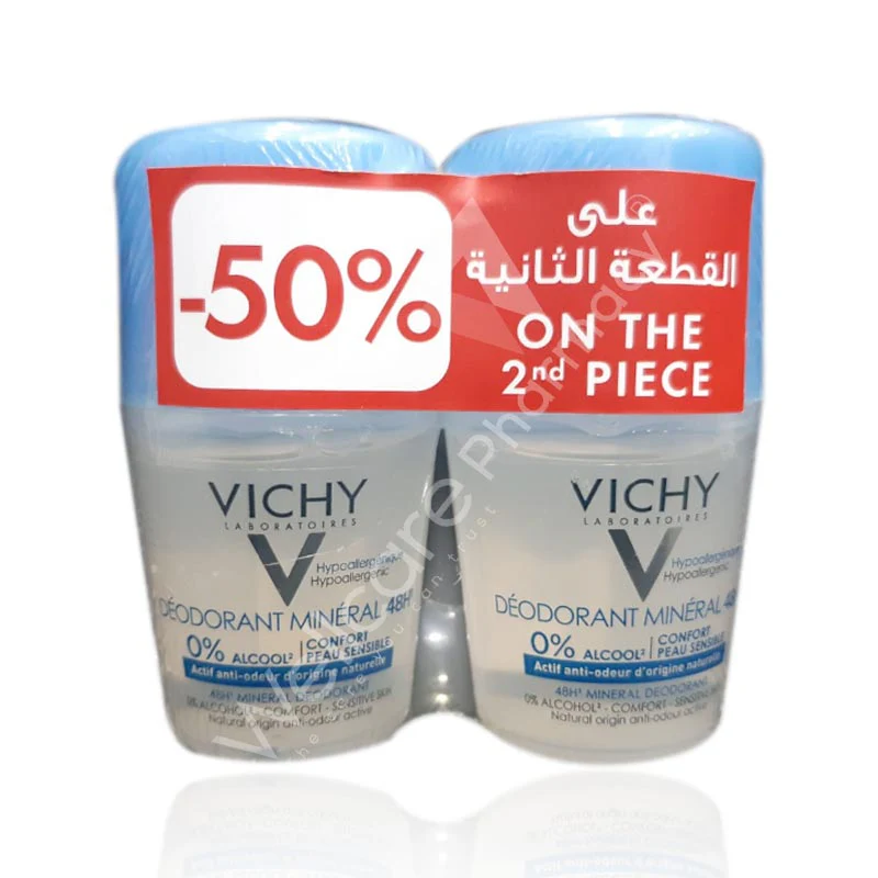 Vichy Deo Roll On Mineral 48h 50ml 2pcs - Image 3