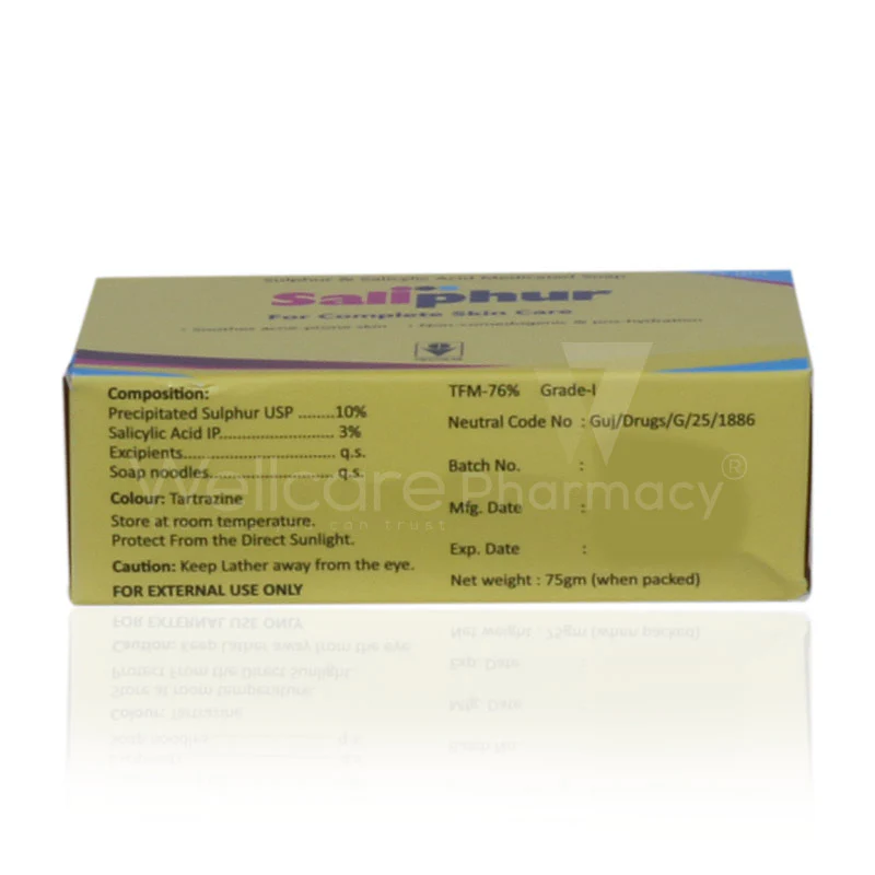 Vilco Saliphur Soap 75gm - Image 3
