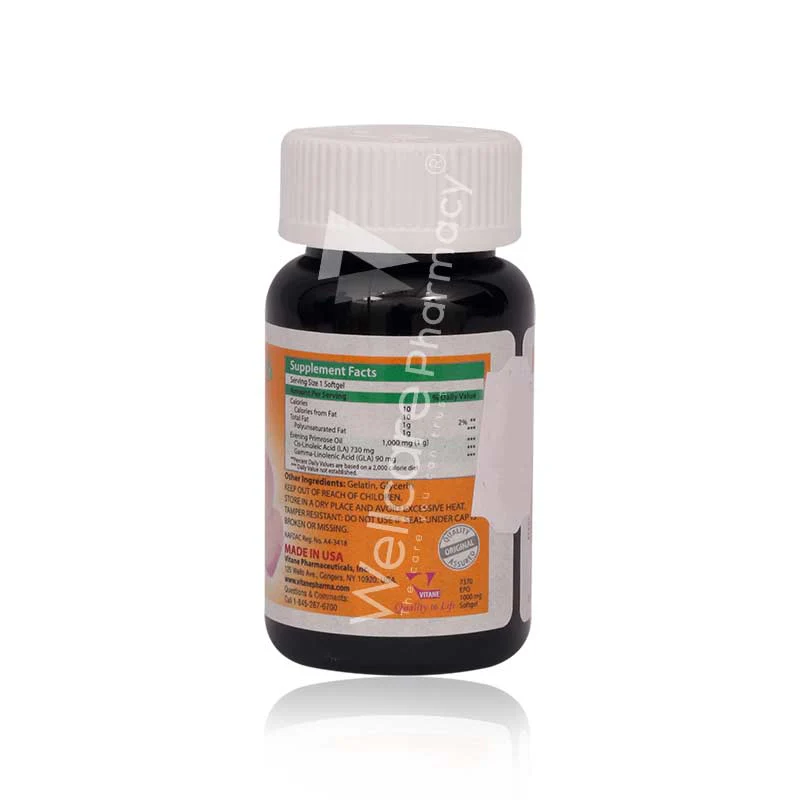 Vitane Evening Primrose Oil 1000mg Cap 30'S - Image 3