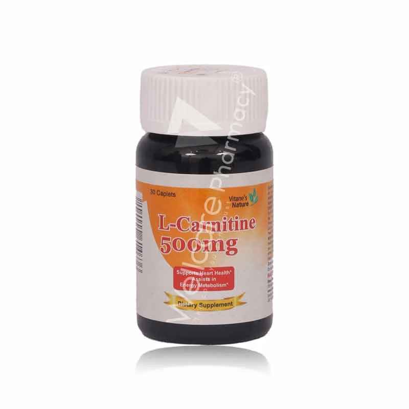Vitane L-Carnitine 500mg Caplet 30'S - Image 2