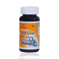 Vitane Norwegian Cod Liver Oil 1000mg Capsules 30'S - Image 2