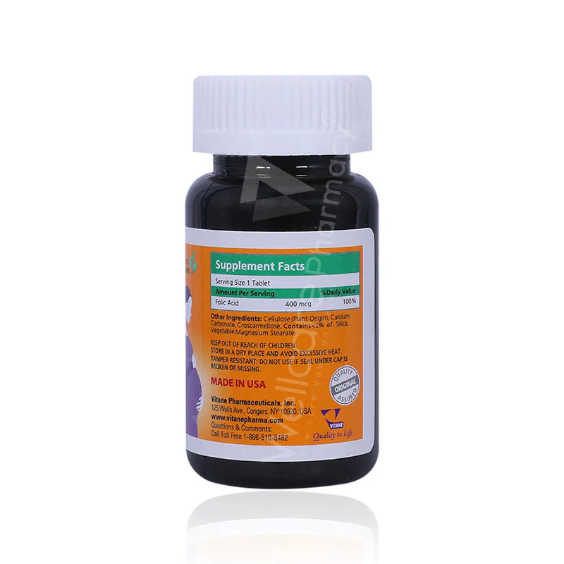Vitane'S Nature Folvyte 400mcg Tablets 30'S - Image 3