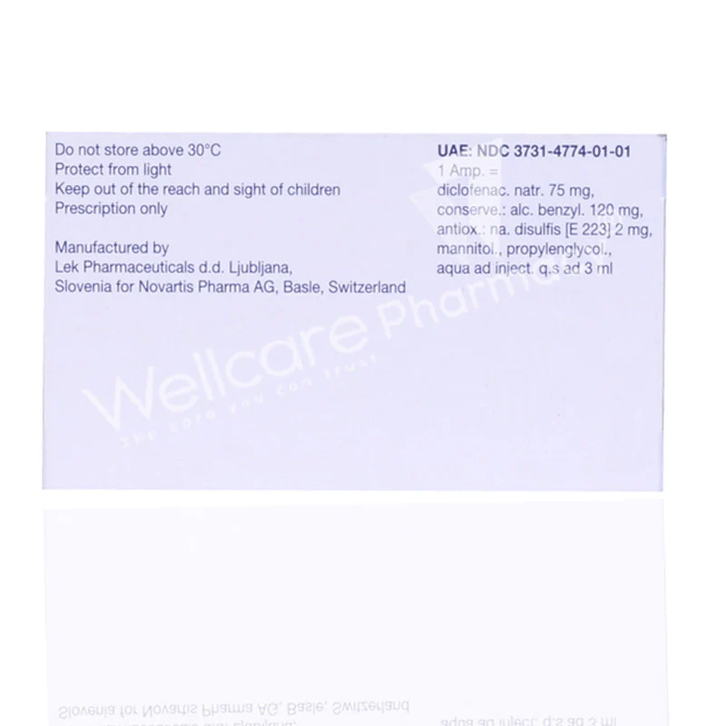 VOLTAREN 75MG AMP 5'S - Image 4