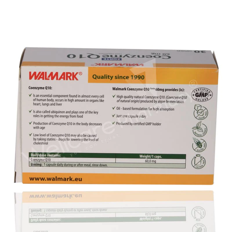 Walmark Coenzyme Q10 60mg Capsules 30'S - Image 3