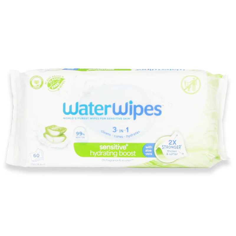 Waterwipes Sensitive Hydrating Boost 60'S