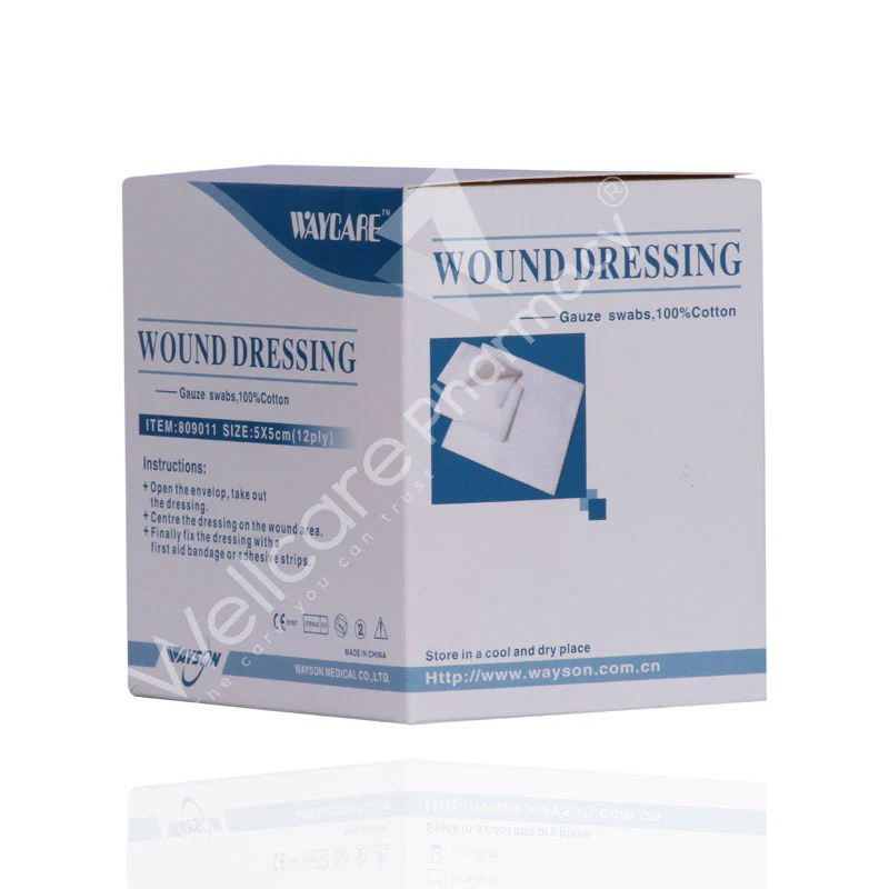 Waycare Sterile Gauze Swabs 5x5 Cm 50'S - Image 3