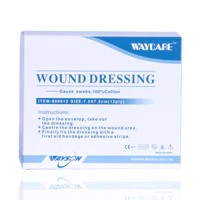 Waycare Sterile Gauze Swabs 7.5x7.5 Cm 50'S - Image 2