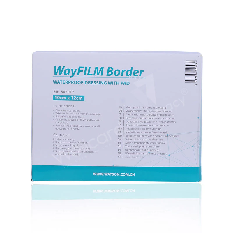 Waycare Waterproof Transparent Plaster 10x12 Cm 50'S - Image 3