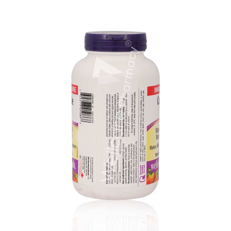 Webber Naturals Cod Liver Oil Softgels 180'S - Image 3