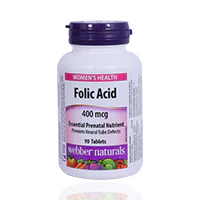 Webber Naturals Folic Acid 400 Mcg Tablet 90'S - Image 2